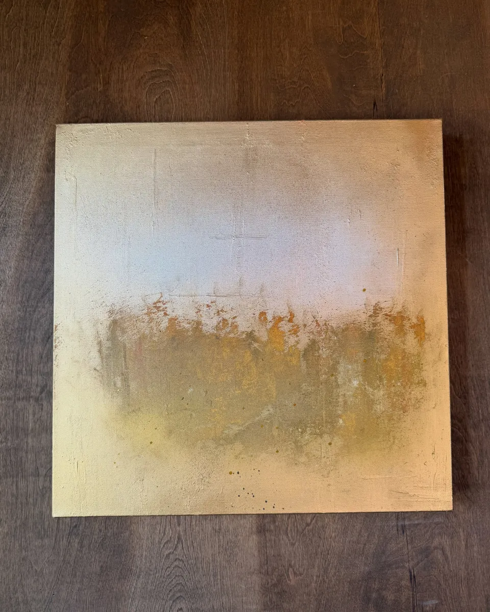 Abstract desert painting by Brad Byrd